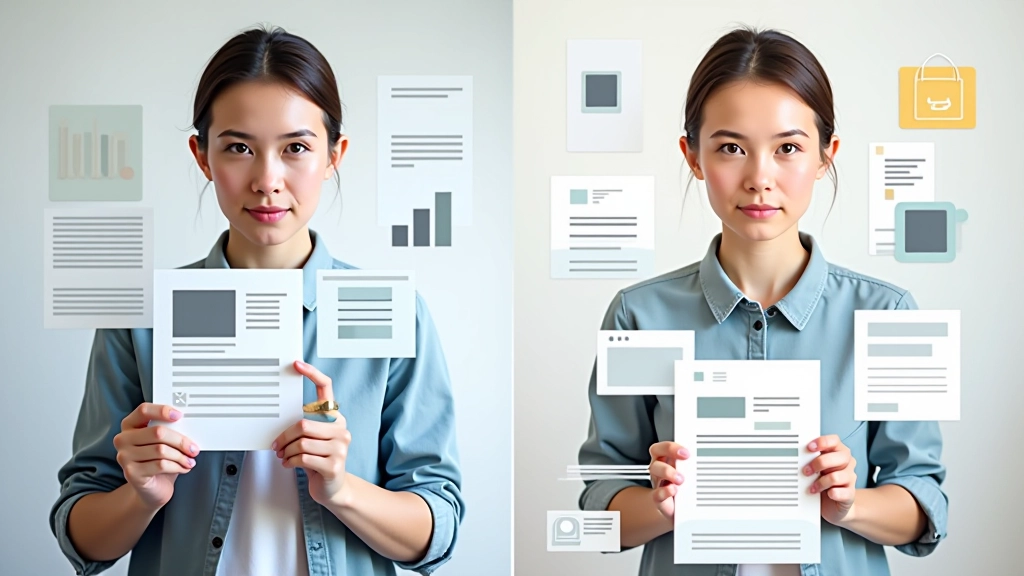 Comparação visual entre layout desorganizado e layout com grid aplicado, mostrando diferença de alinhamento